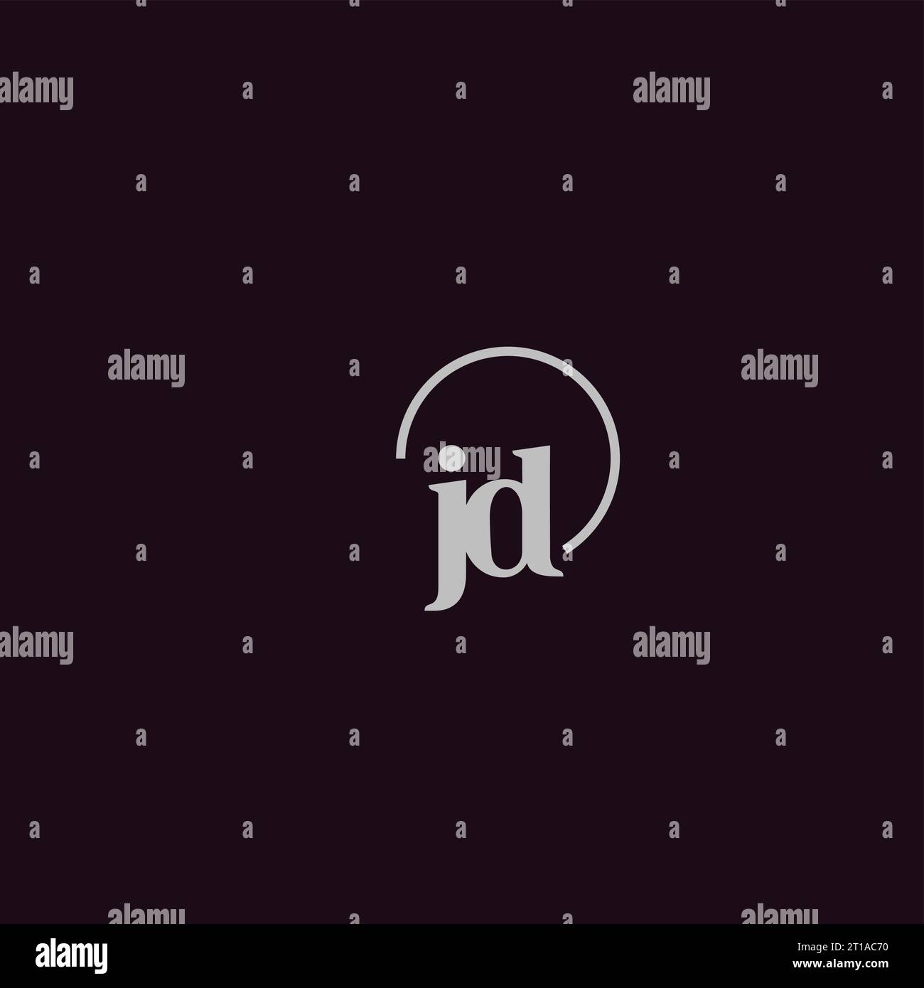 JD initials logo monogram design ideas Stock Vector