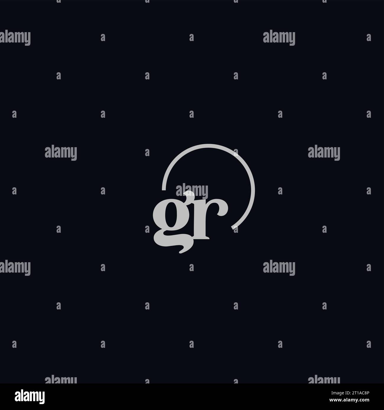 Gr initials logo hi-res stock photography and images - Alamy