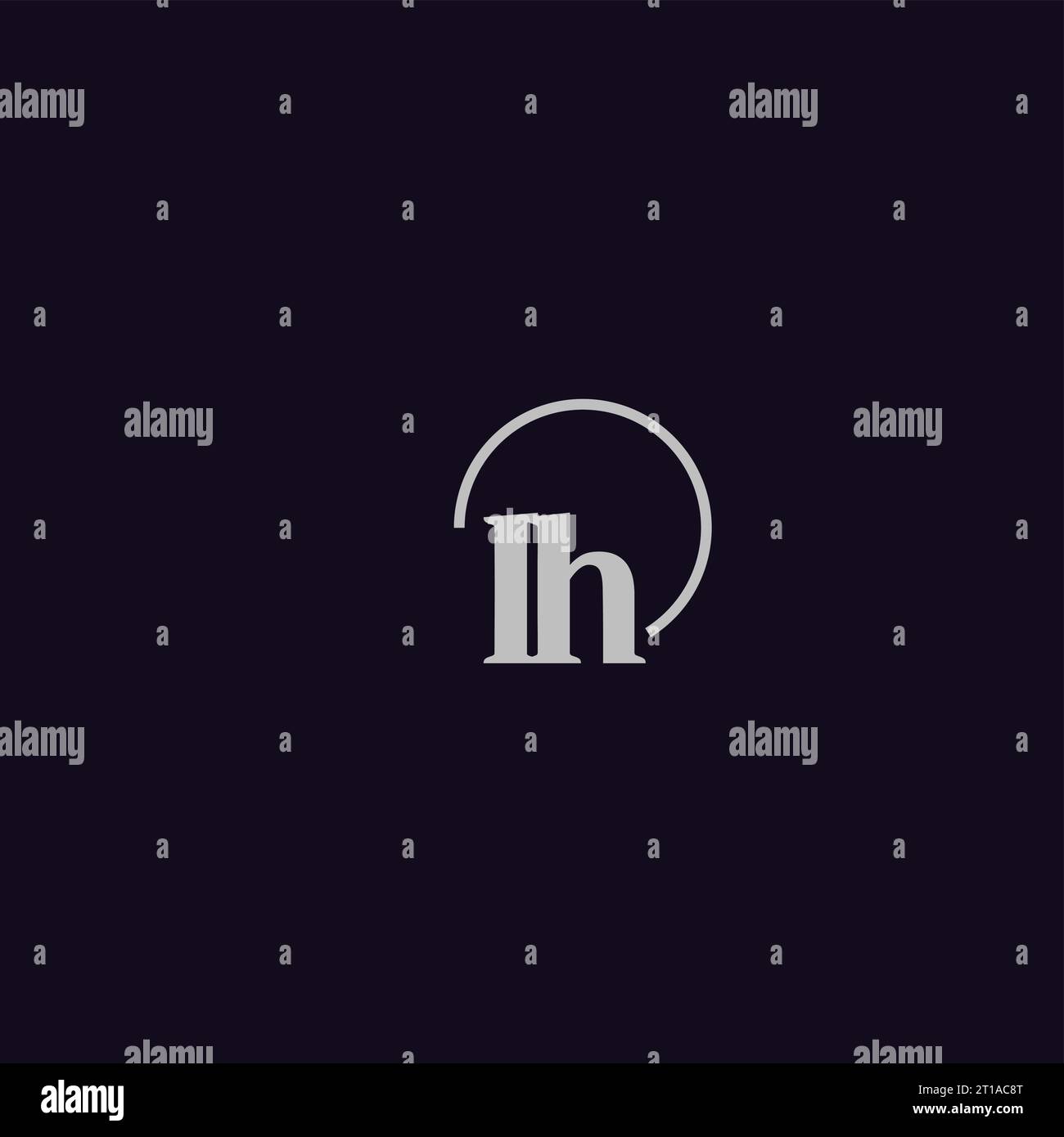 IH initials logo monogram design ideas Stock Vector