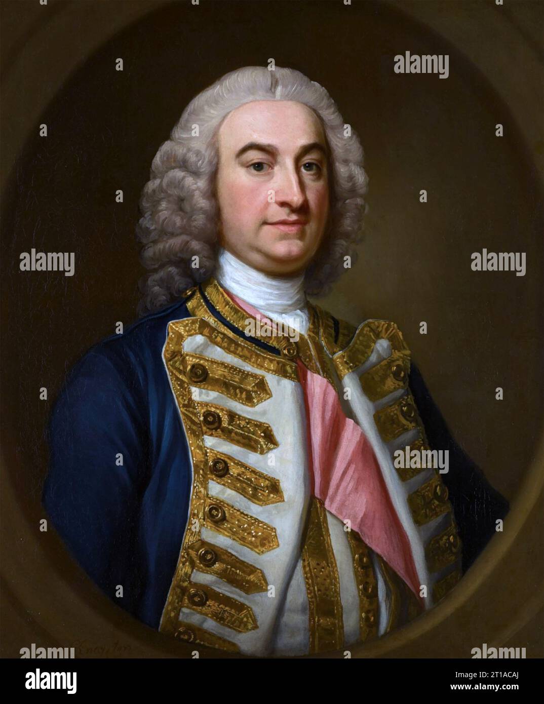 EDWARD HAWKE, 1st Baron Hawke (1705-1781) Royal Navy officer Stock Photo