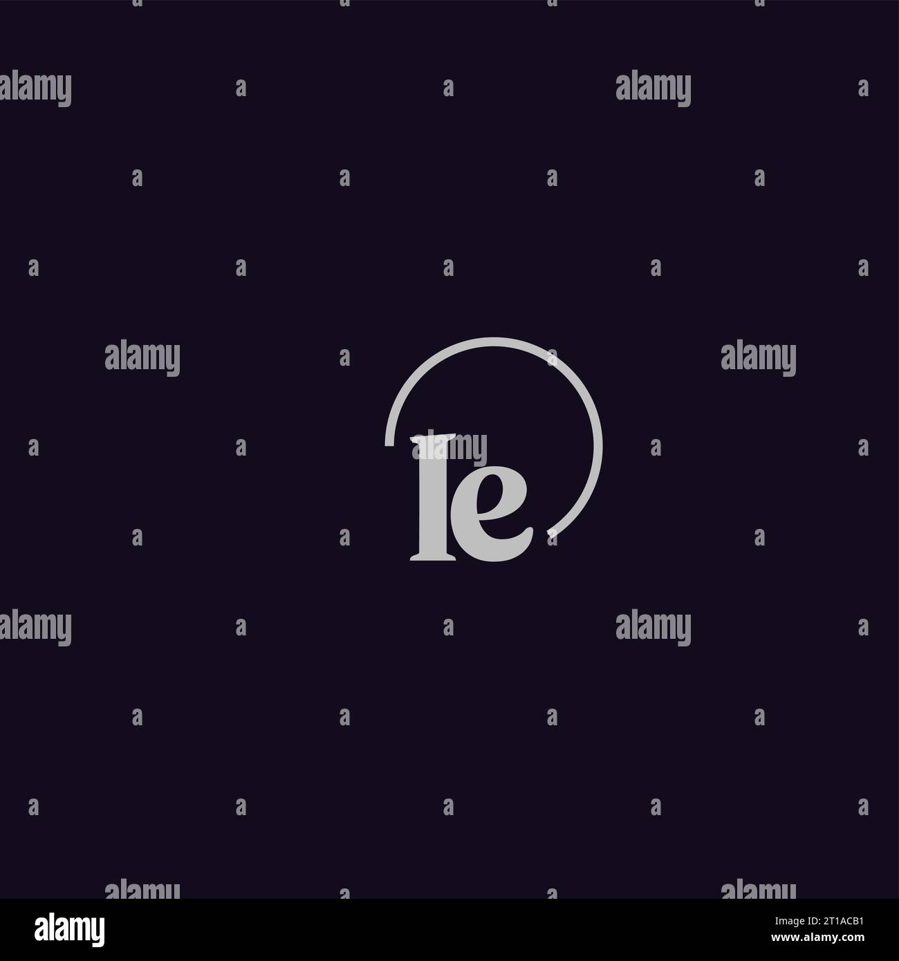 IE initials logo monogram design ideas Stock Vector