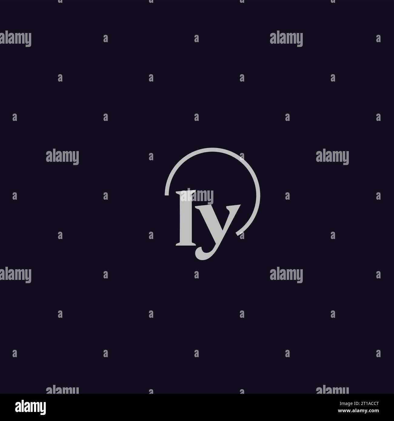IY initials logo monogram design ideas Stock Vector