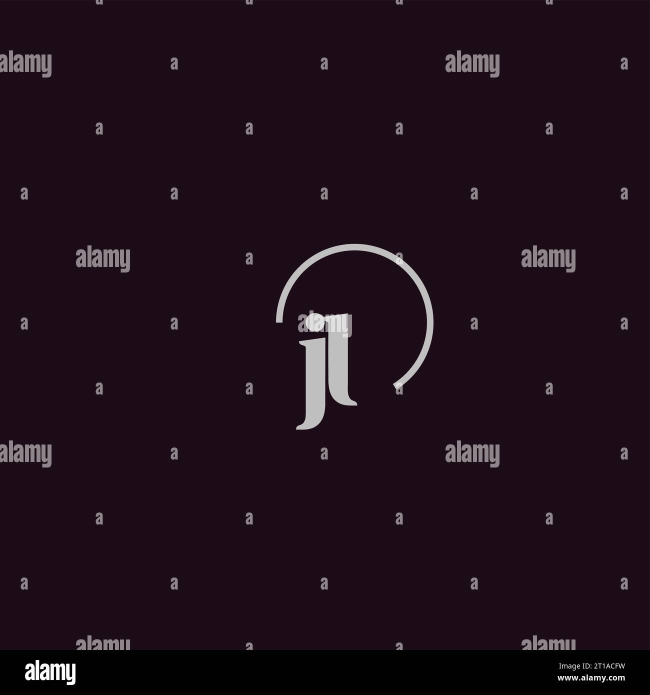JL initials logo monogram design ideas Stock Vector