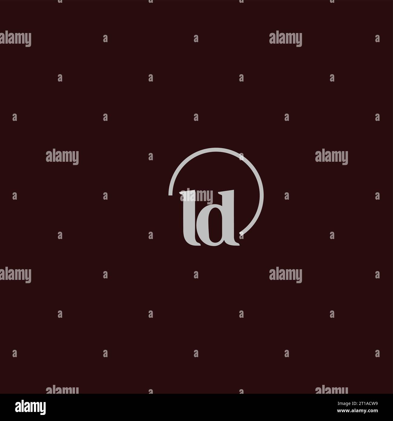 LD initials logo monogram design ideas Stock Vector