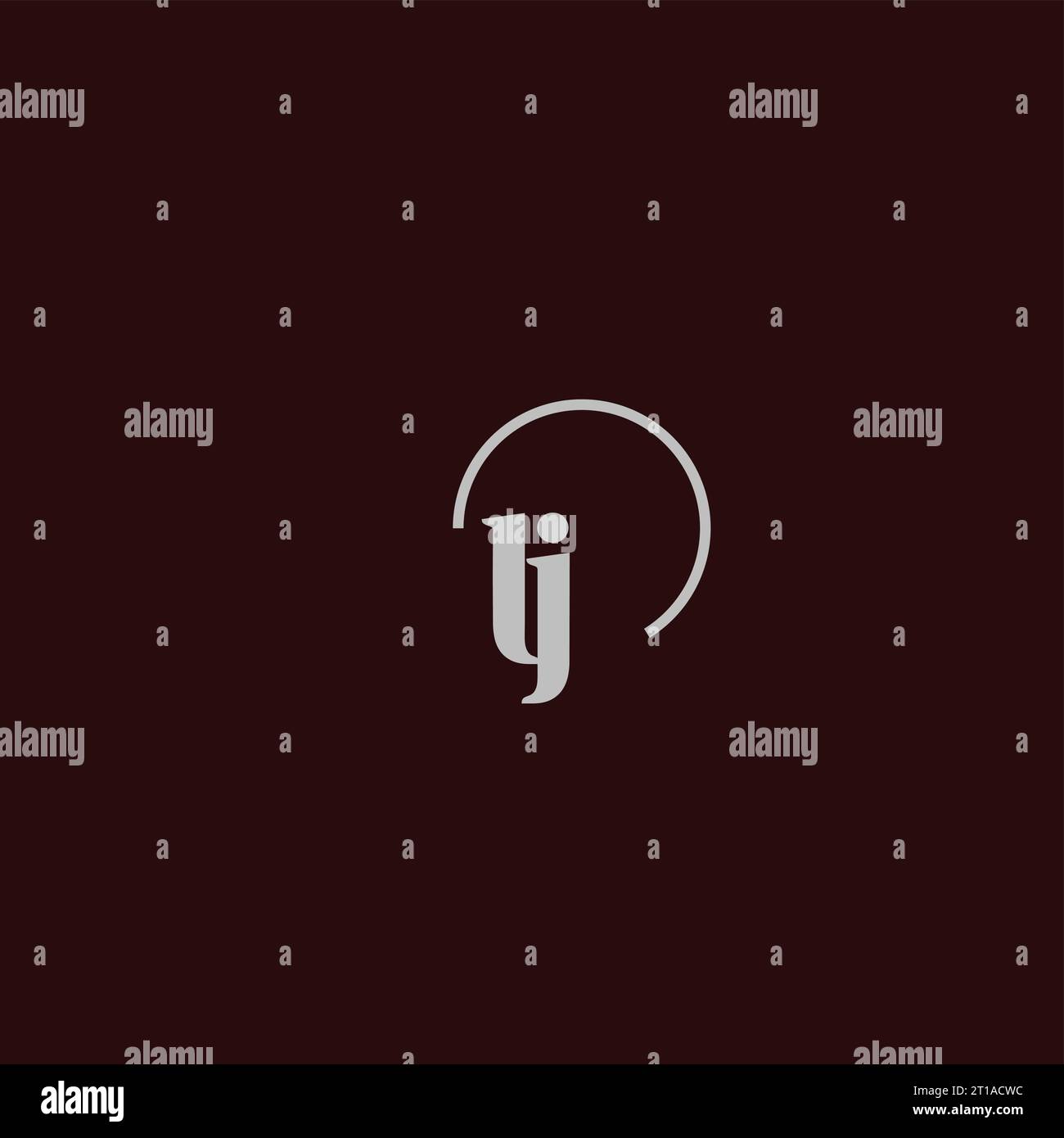 LJ initials logo monogram design ideas Stock Vector