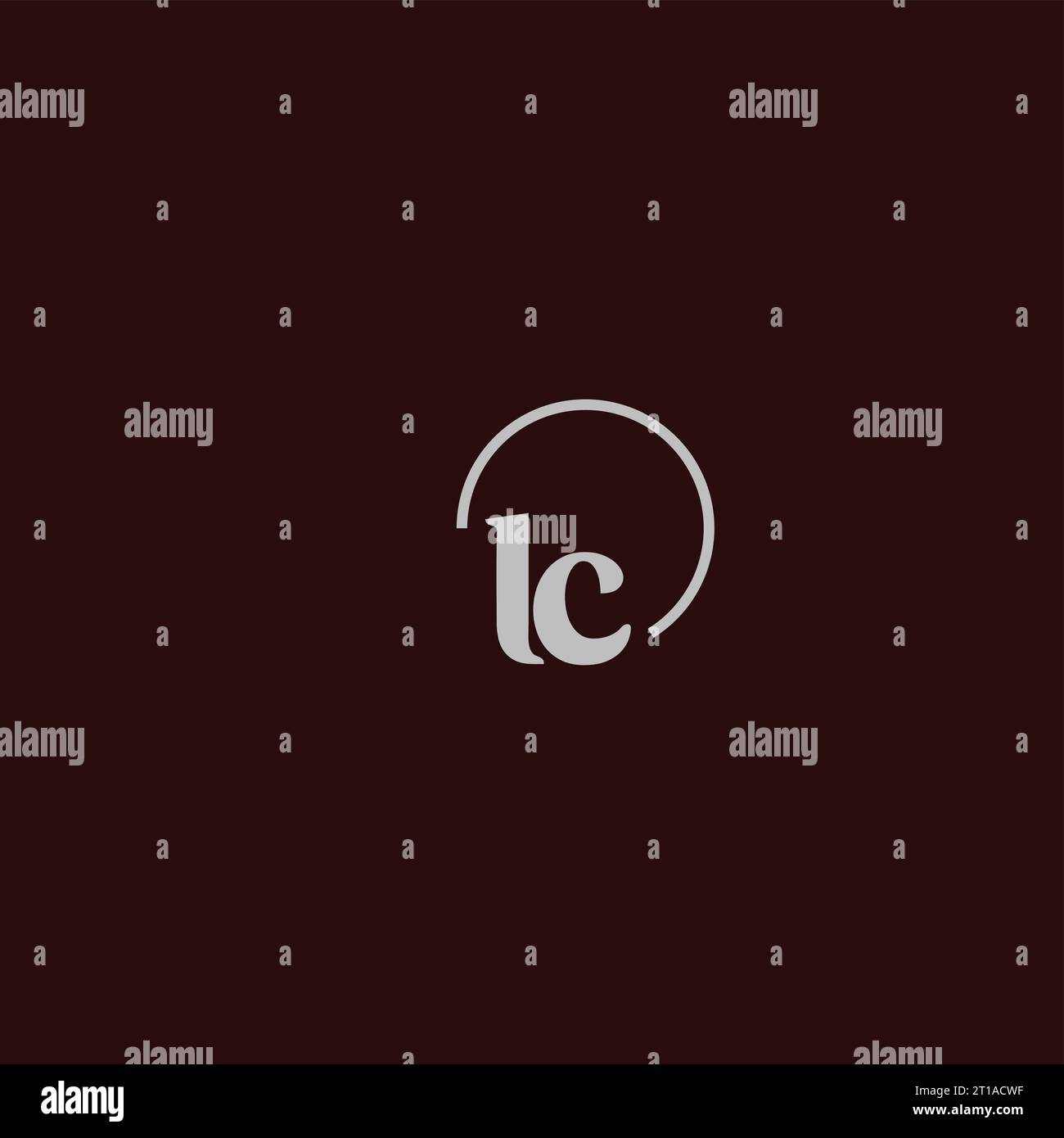 LC initials logo monogram design ideas Stock Vector