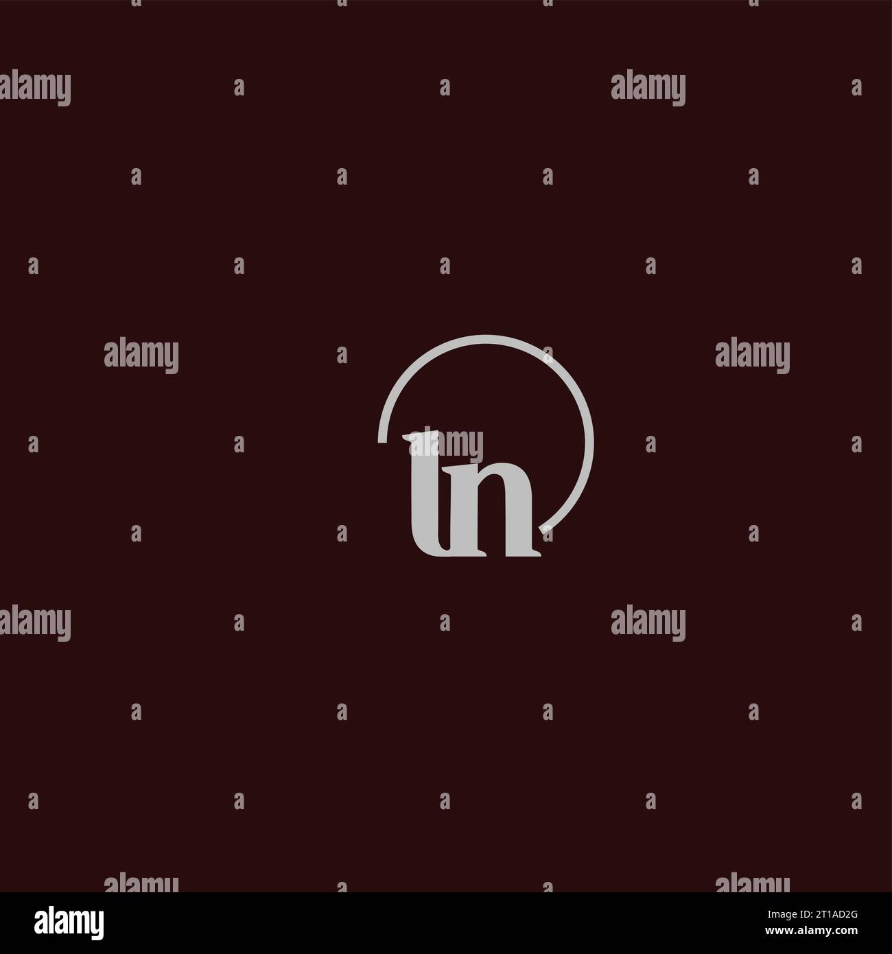 LN initials logo monogram design ideas Stock Vector