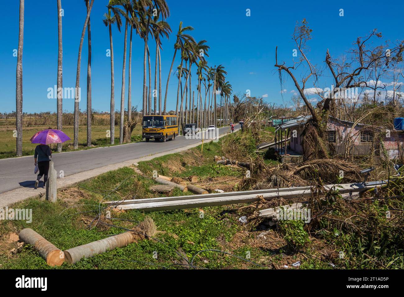 3.10.2022.Cuba, San Juan y Martinez. Giron VI came from Pinar del Rio which provice had been hit by a hurricane. Stock Photo