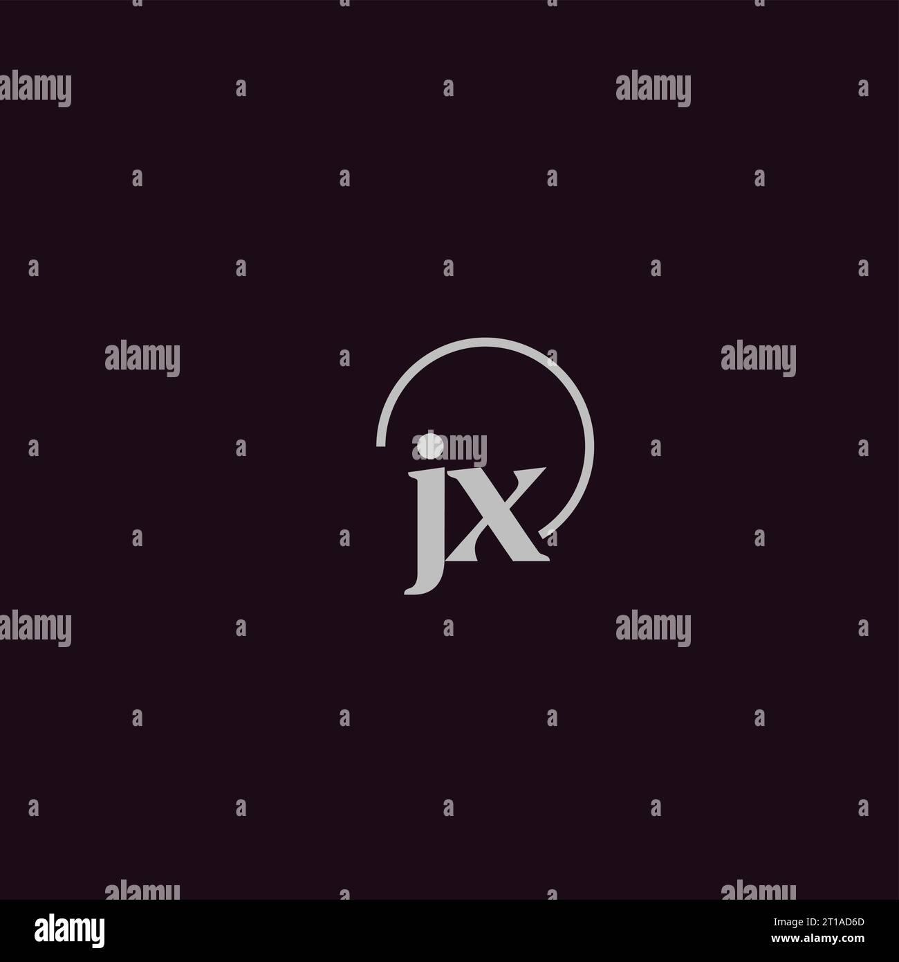 JX initials logo monogram design ideas Stock Vector
