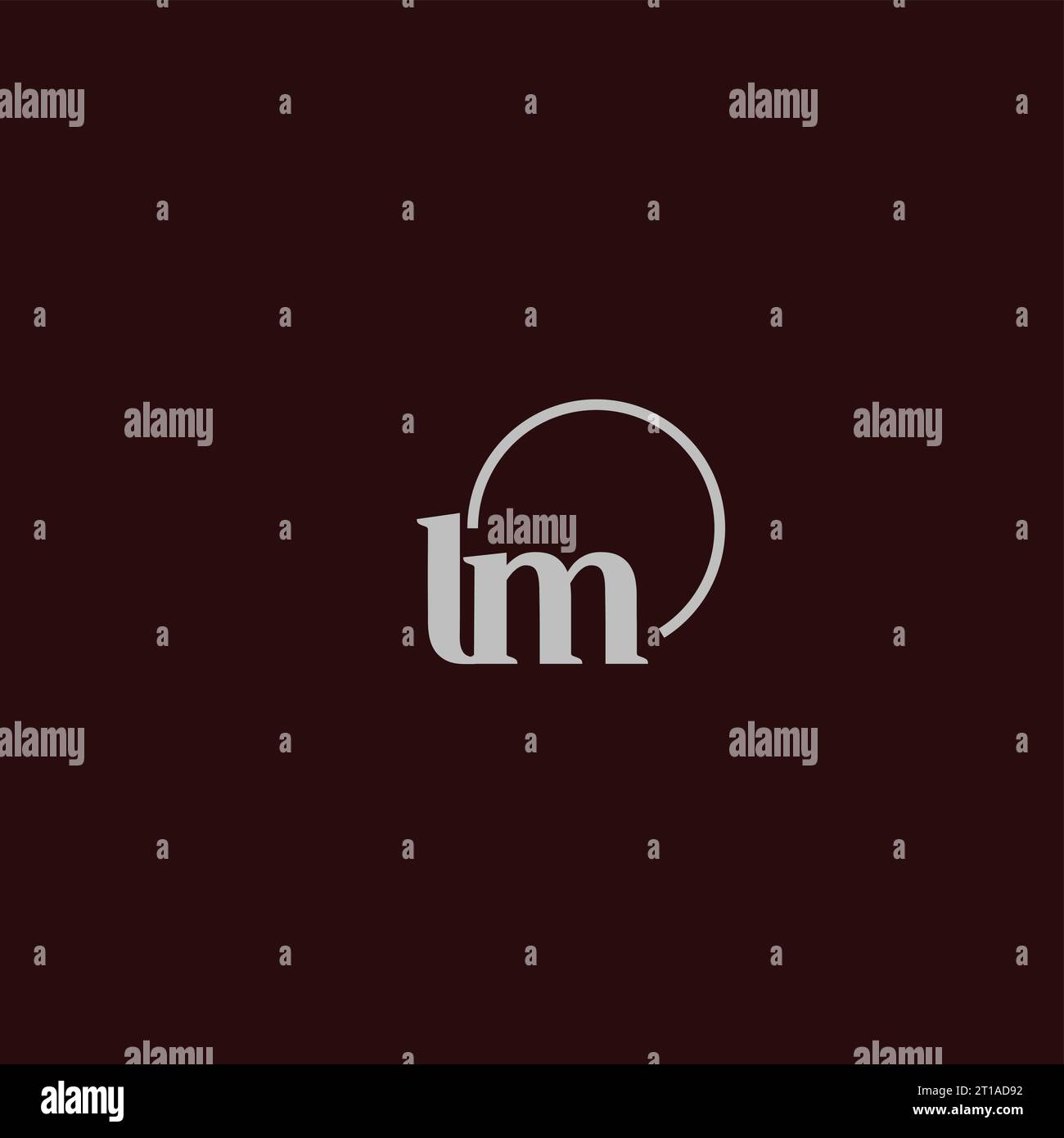 LM initials logo monogram design ideas Stock Vector