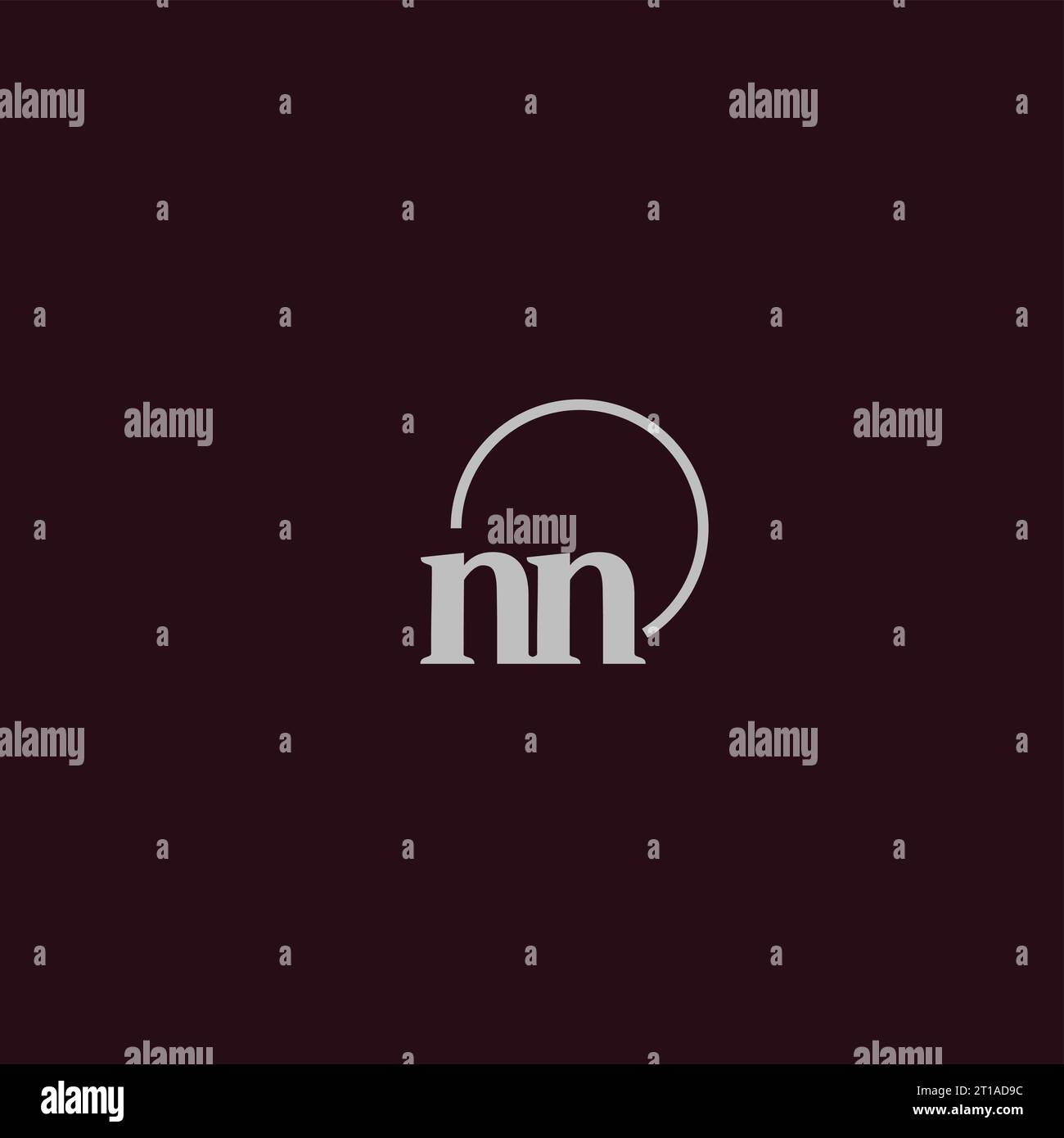 NN initials logo monogram design ideas Stock Vector