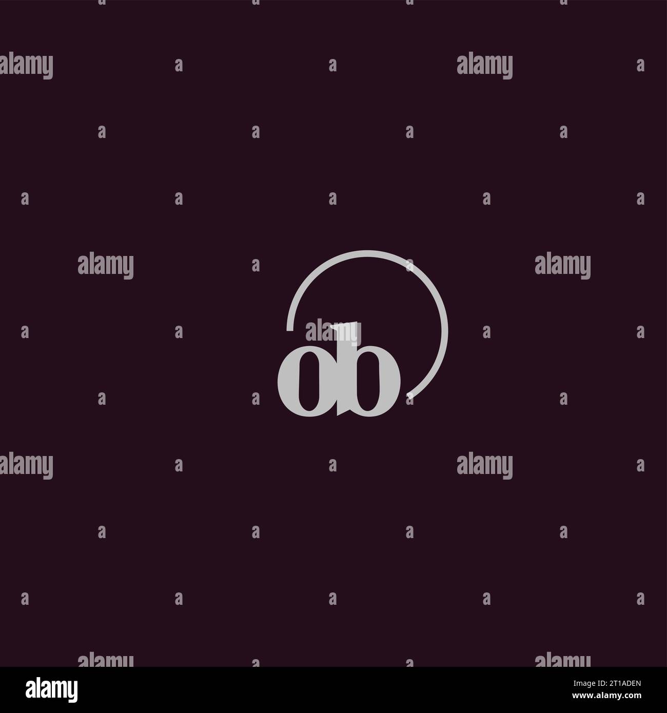 OB initials logo monogram design ideas Stock Vector