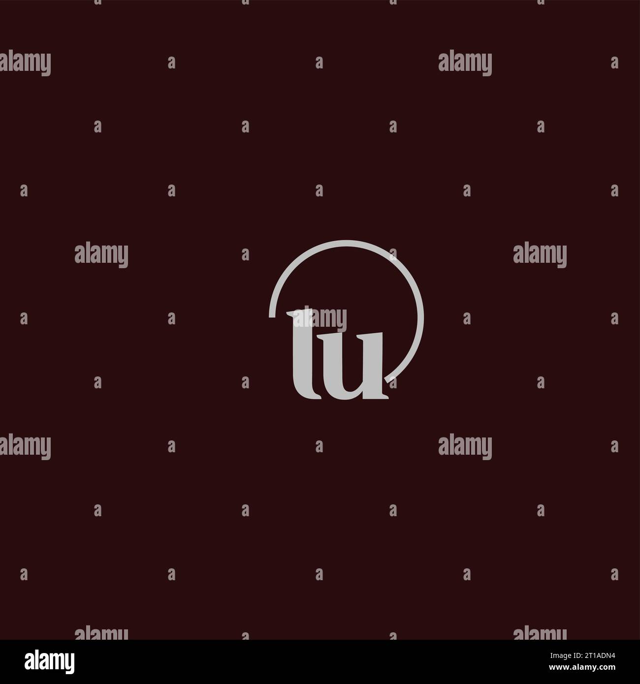 LU initials logo monogram design ideas Stock Vector