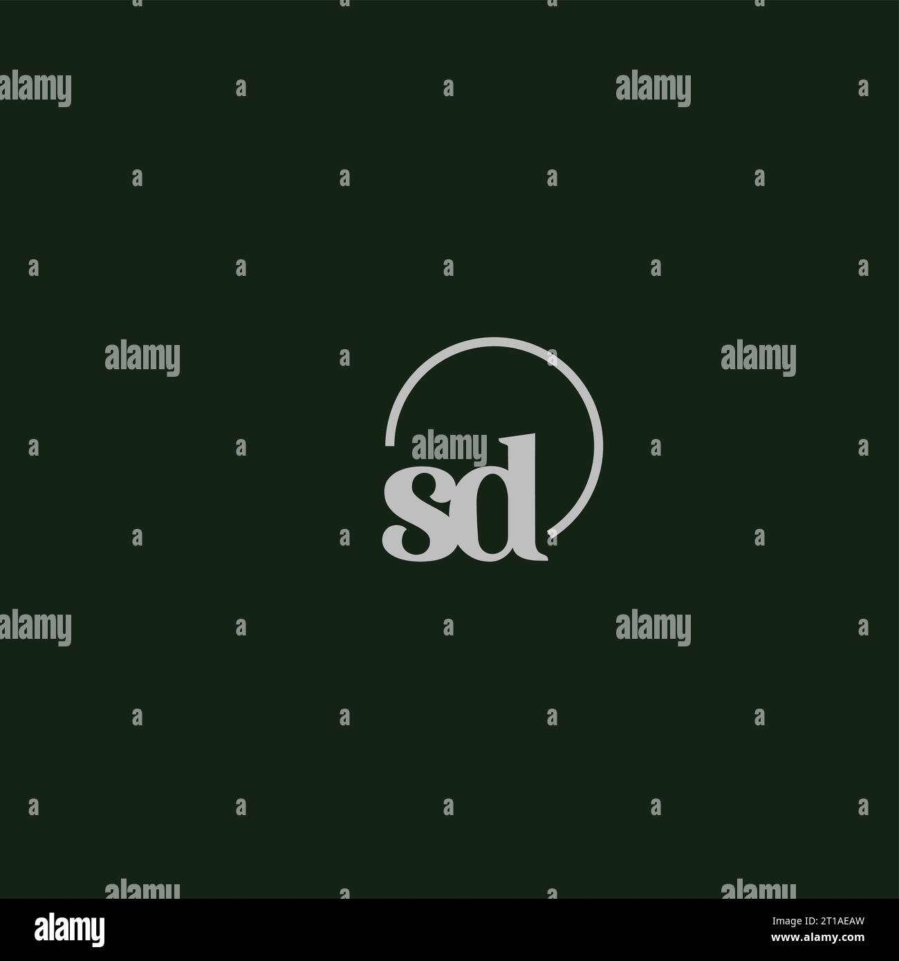 SD initials logo monogram design ideas Stock Vector