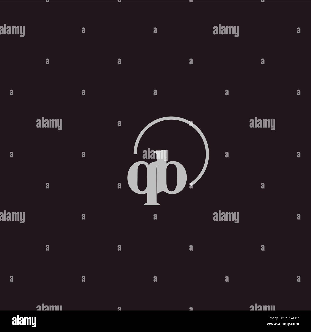 QB initials logo monogram design ideas Stock Vector