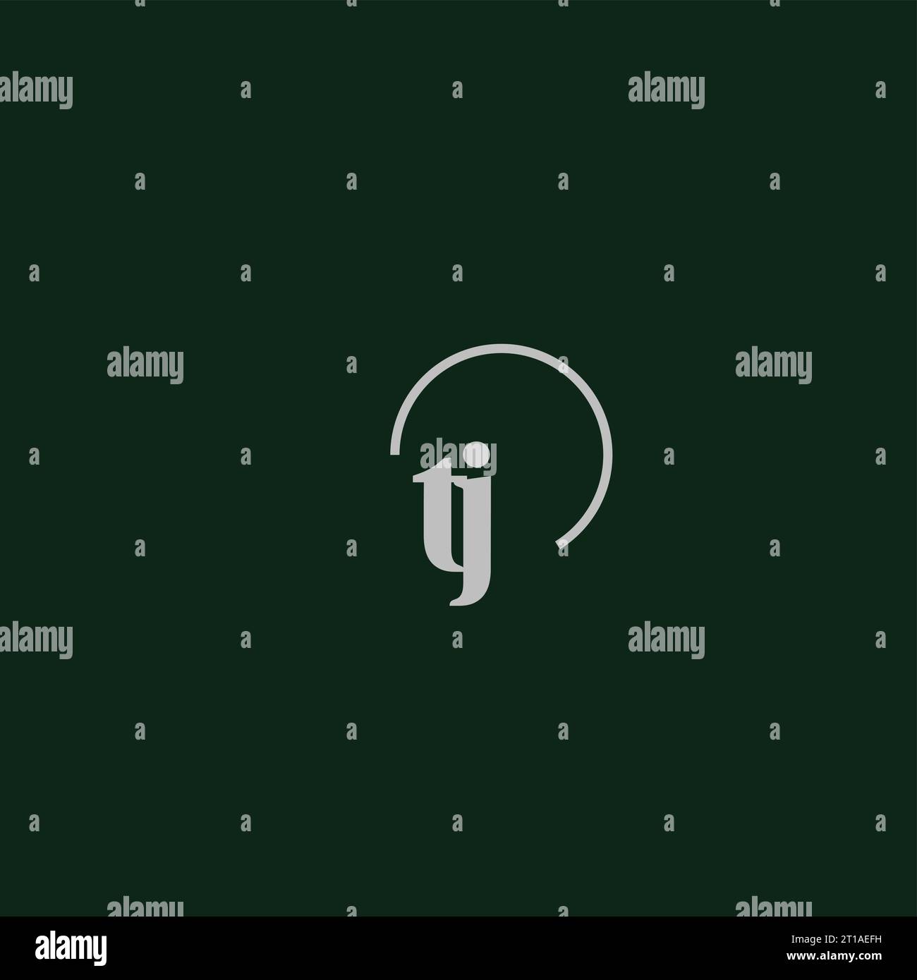 TJ initials logo monogram design ideas Stock Vector