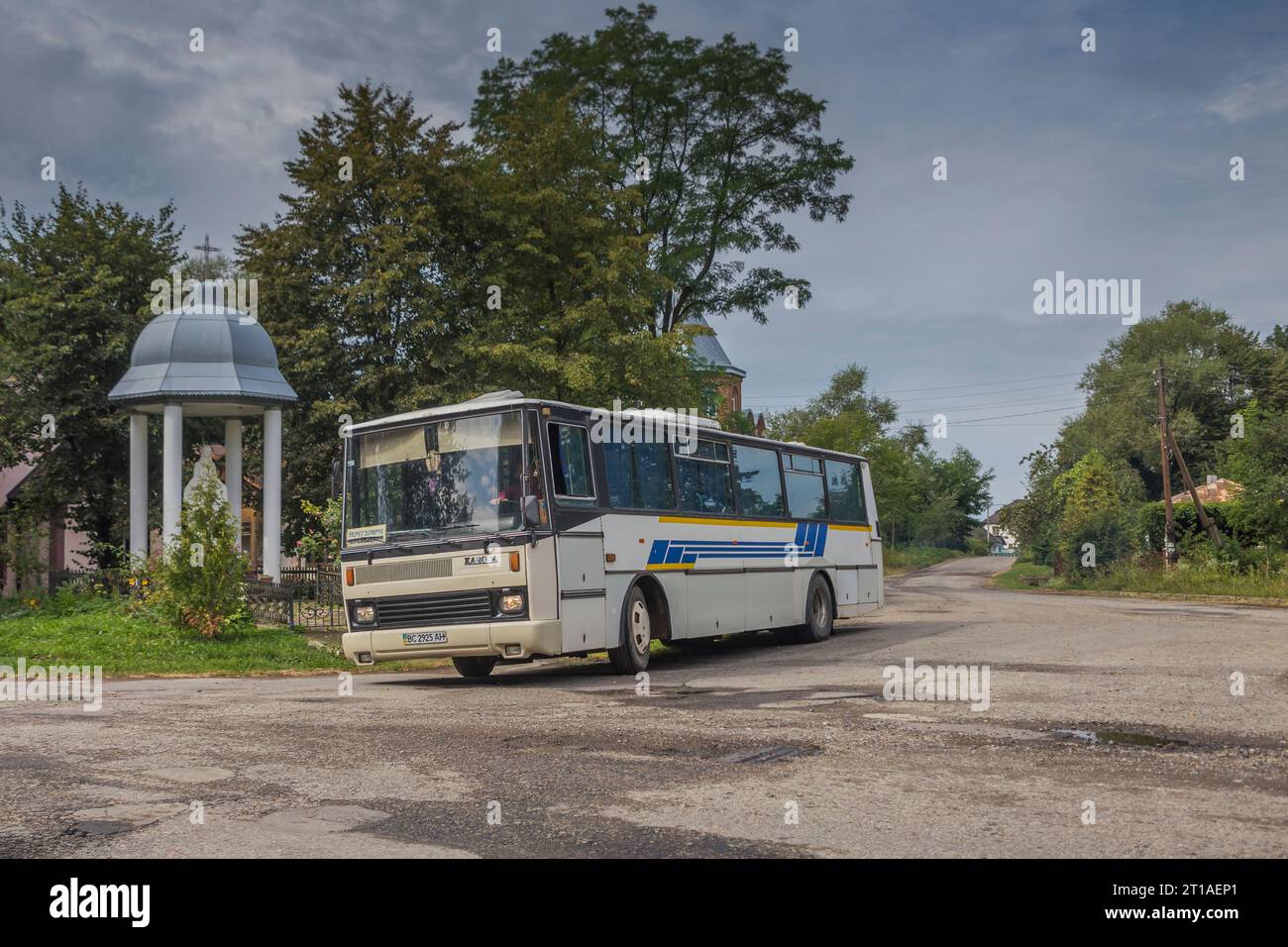 23.08.2023. Ukraina, Lypivka. Karosa posing to photos because of my inquiry. Thanks! Stock Photo