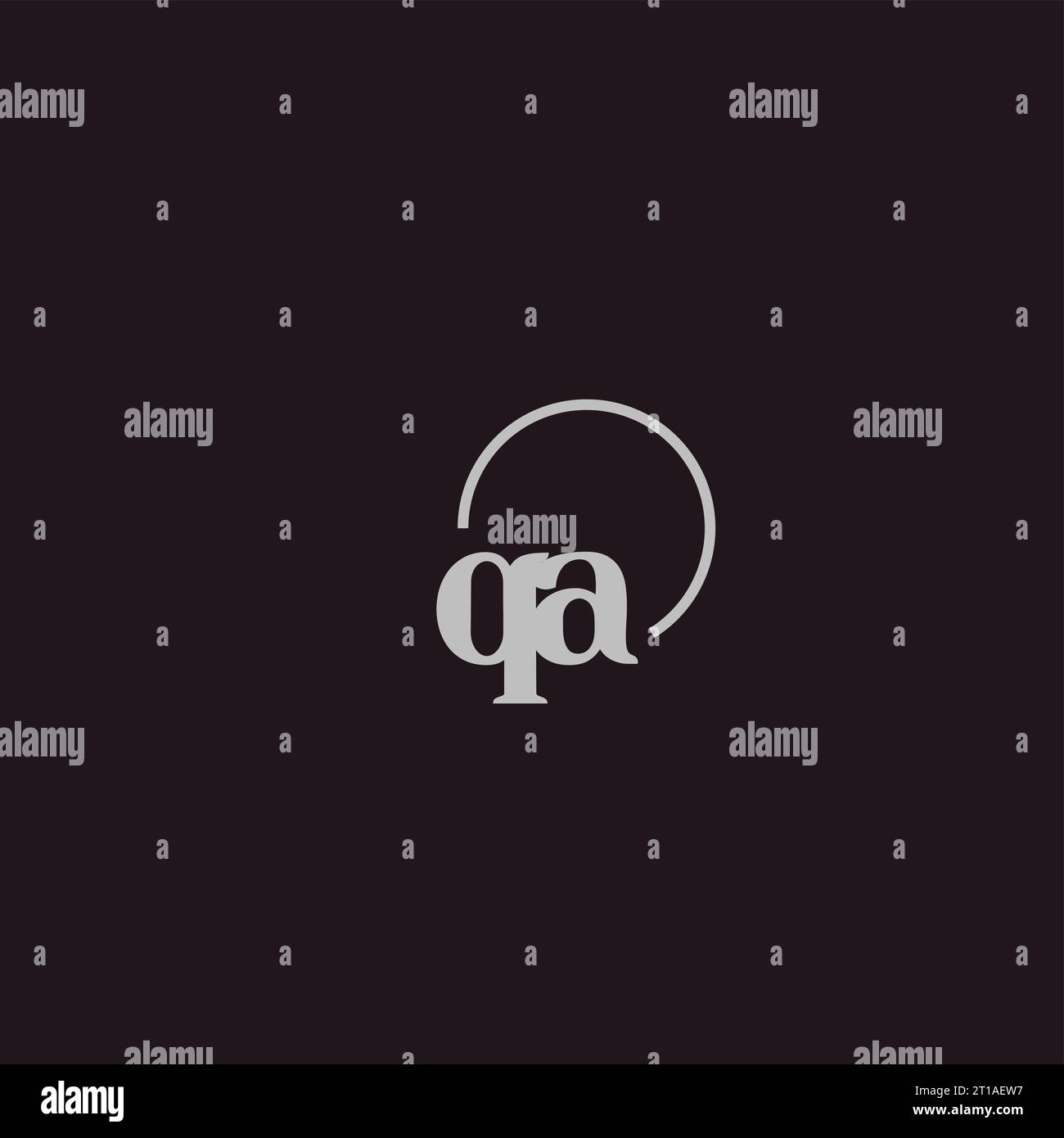 QA initials logo monogram design ideas Stock Vector