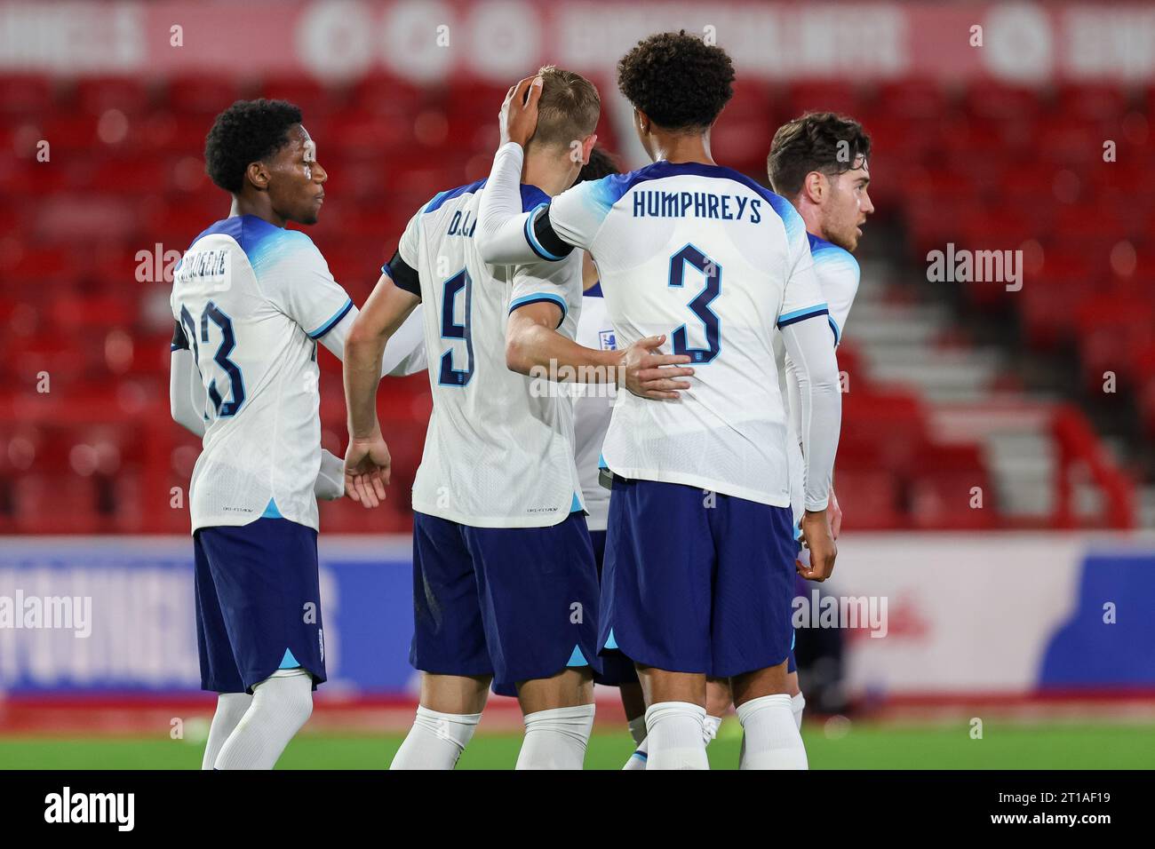 Stuart Delap Nottingham, UK. 12th Oct, 2023. England's #9, Liam Delap is ...