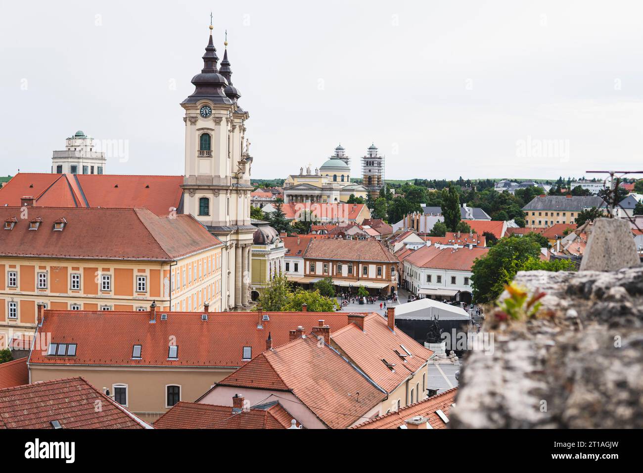 Saint Anthony of Padua church in Eger city in Hungary Stock Photo