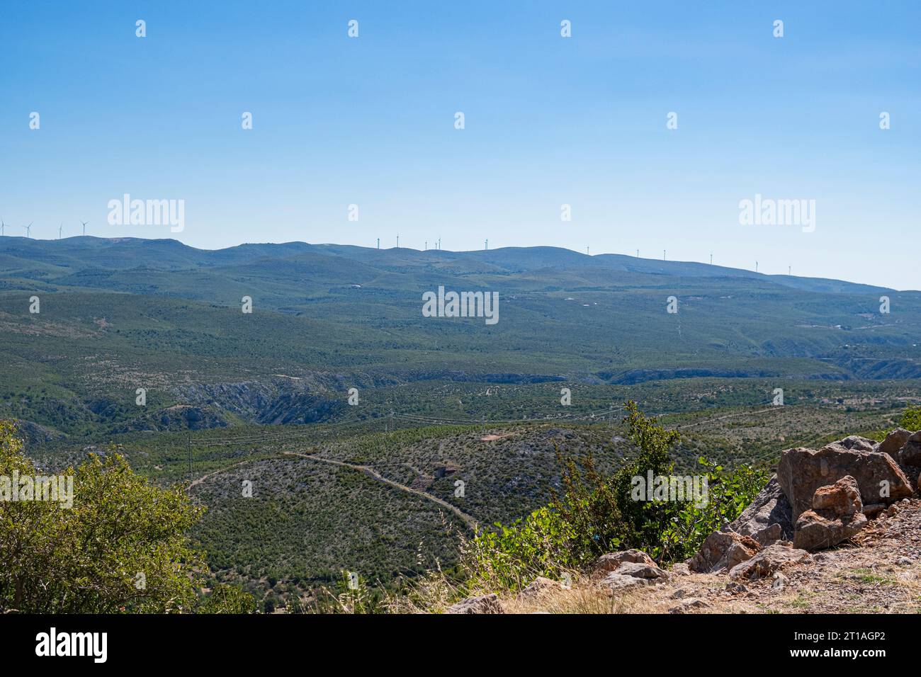 Landscape with Velebit mountain range in Croatia Stock Photo