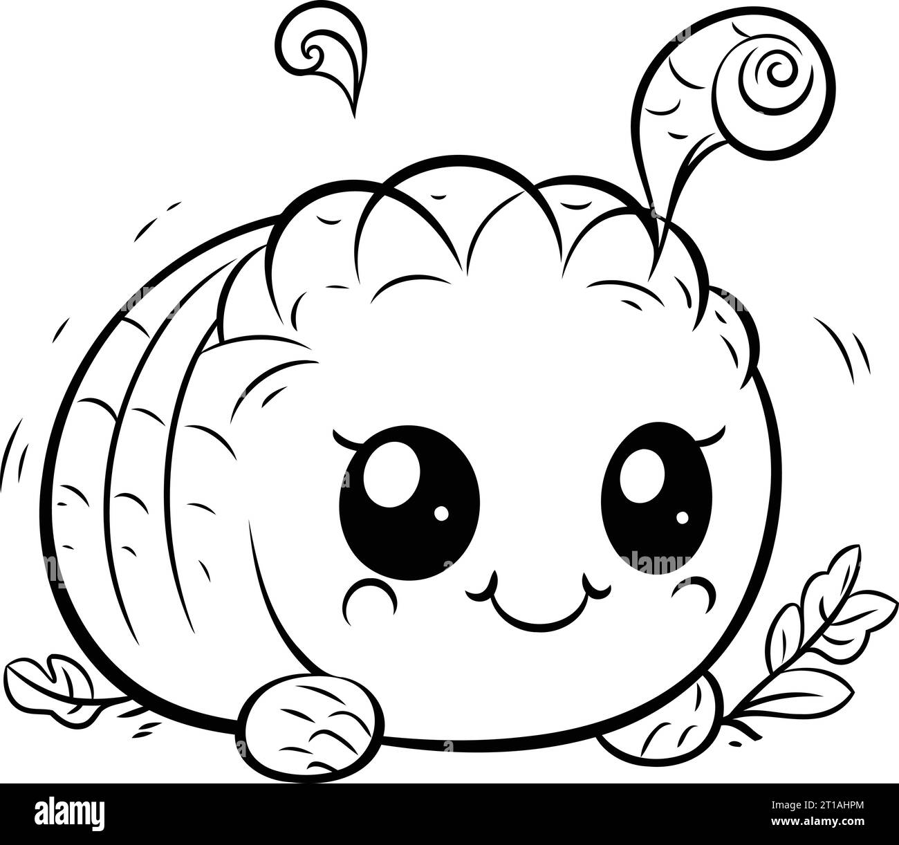 Cute cartoon caterpillar. Vector illustration for children coloring ...