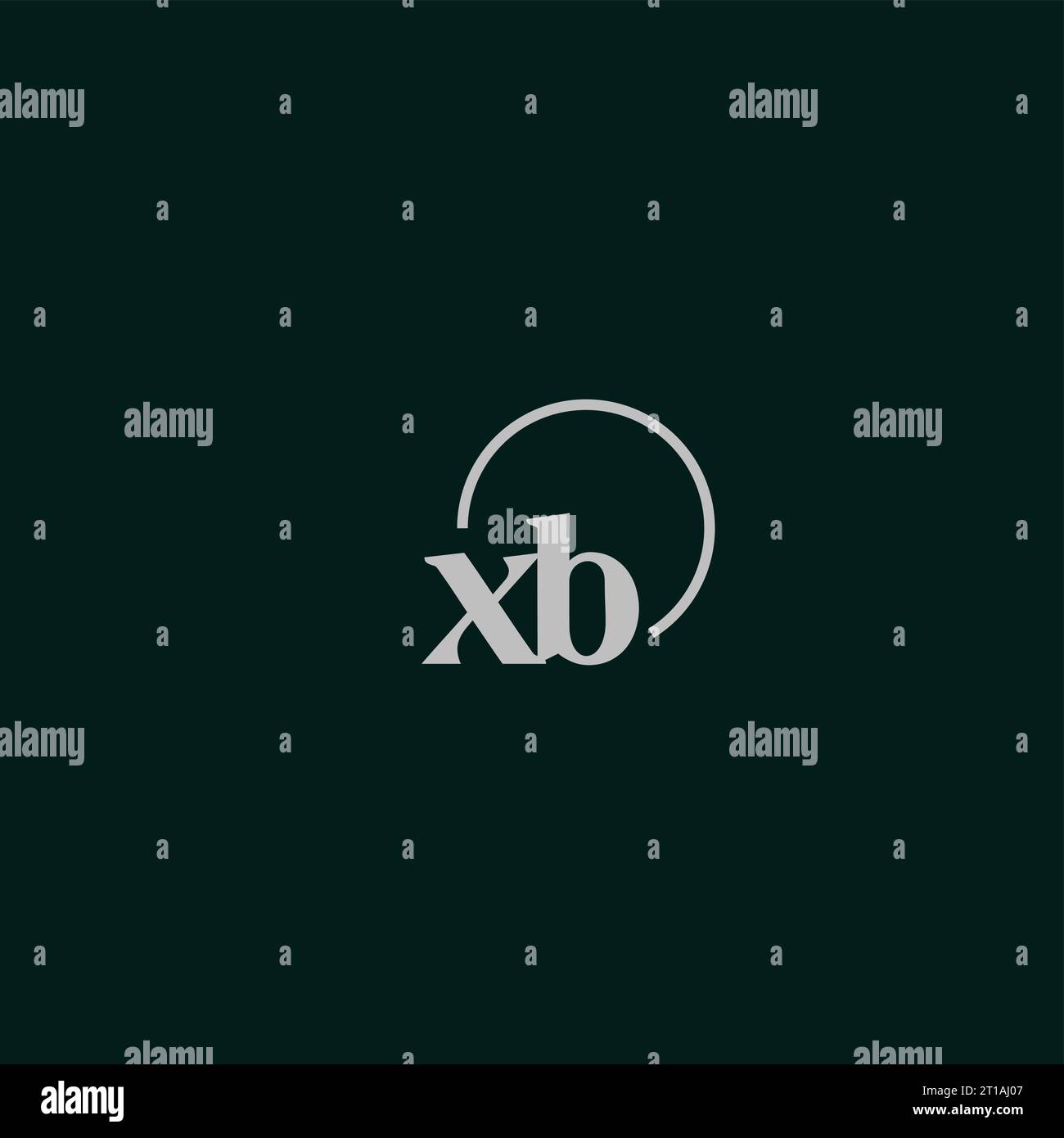 XB initials logo monogram design ideas Stock Vector
