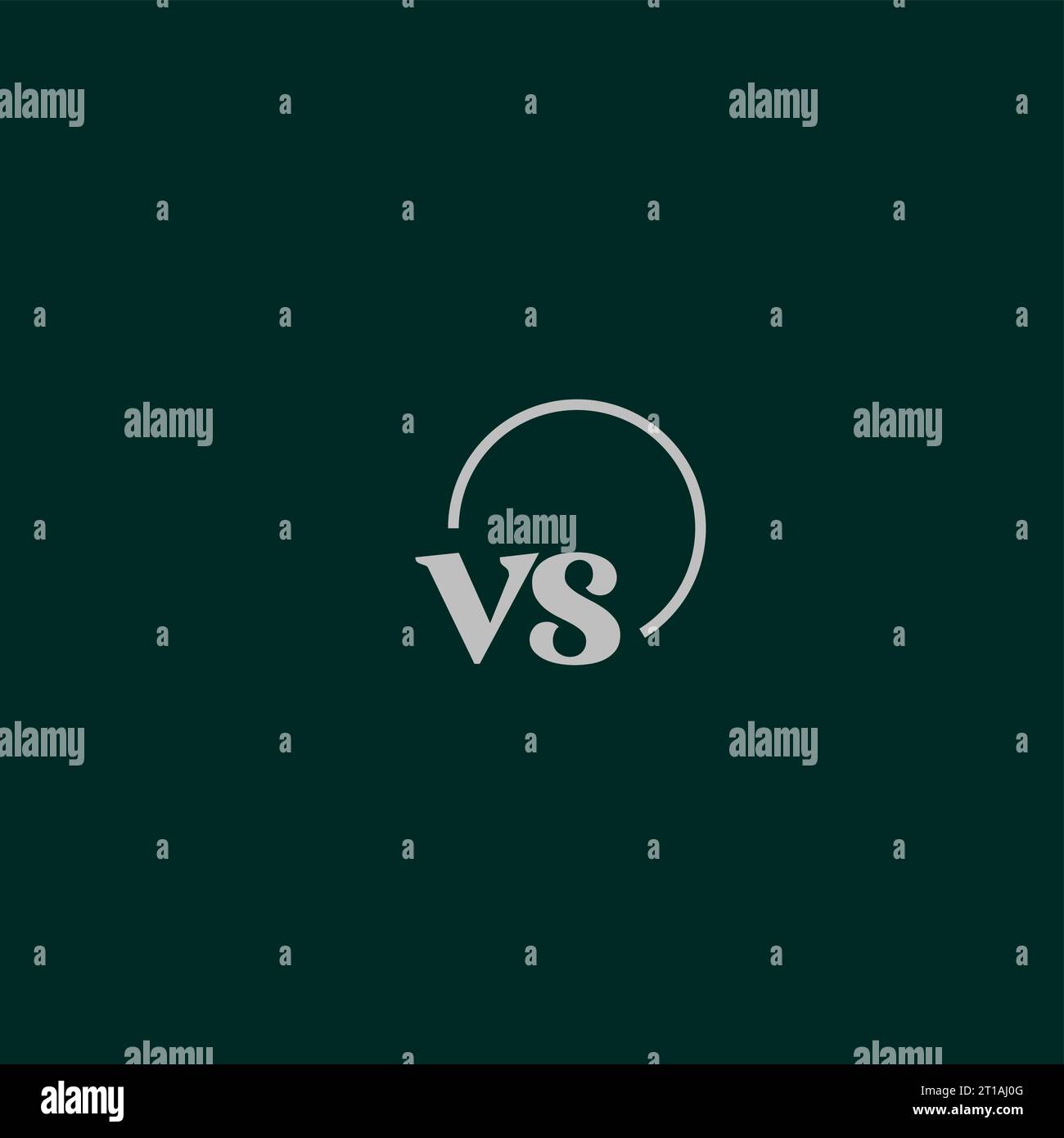 VS initials logo monogram design ideas Stock Vector
