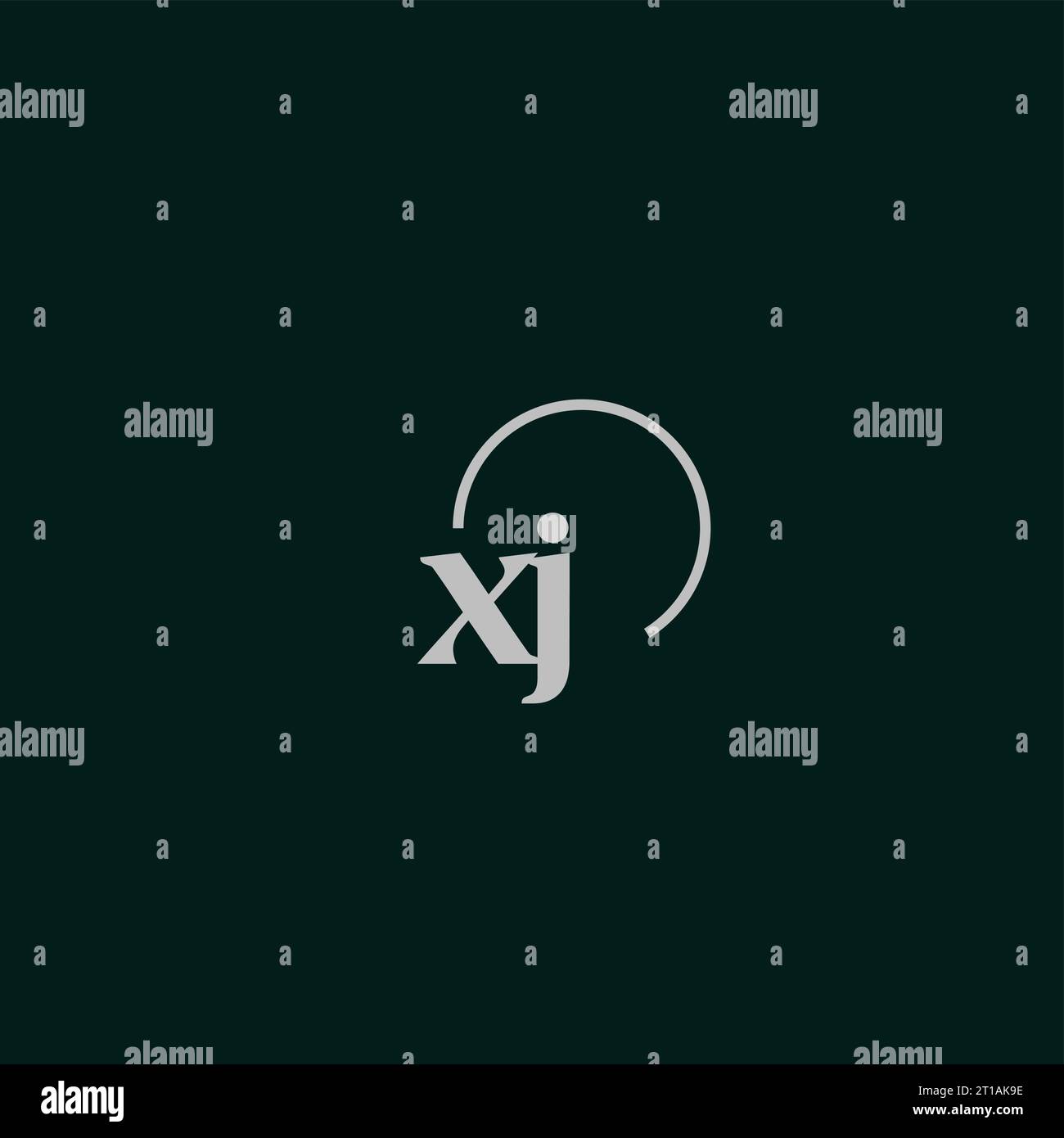 XJ initials logo monogram design ideas Stock Vector