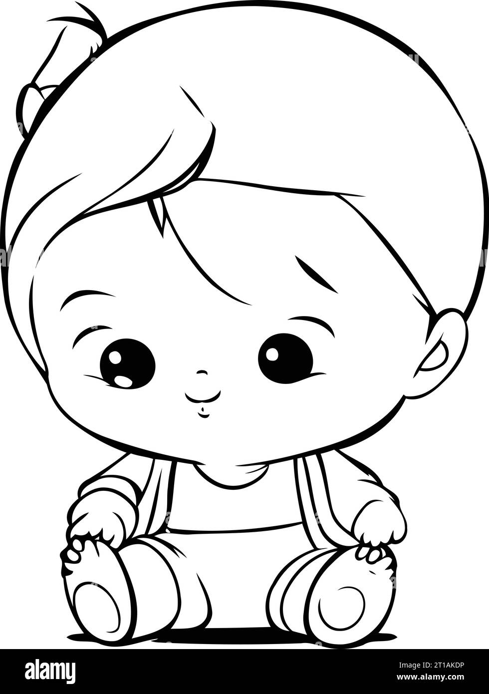 Cute baby boy cartoon isolated on white background. Vector illustration ...