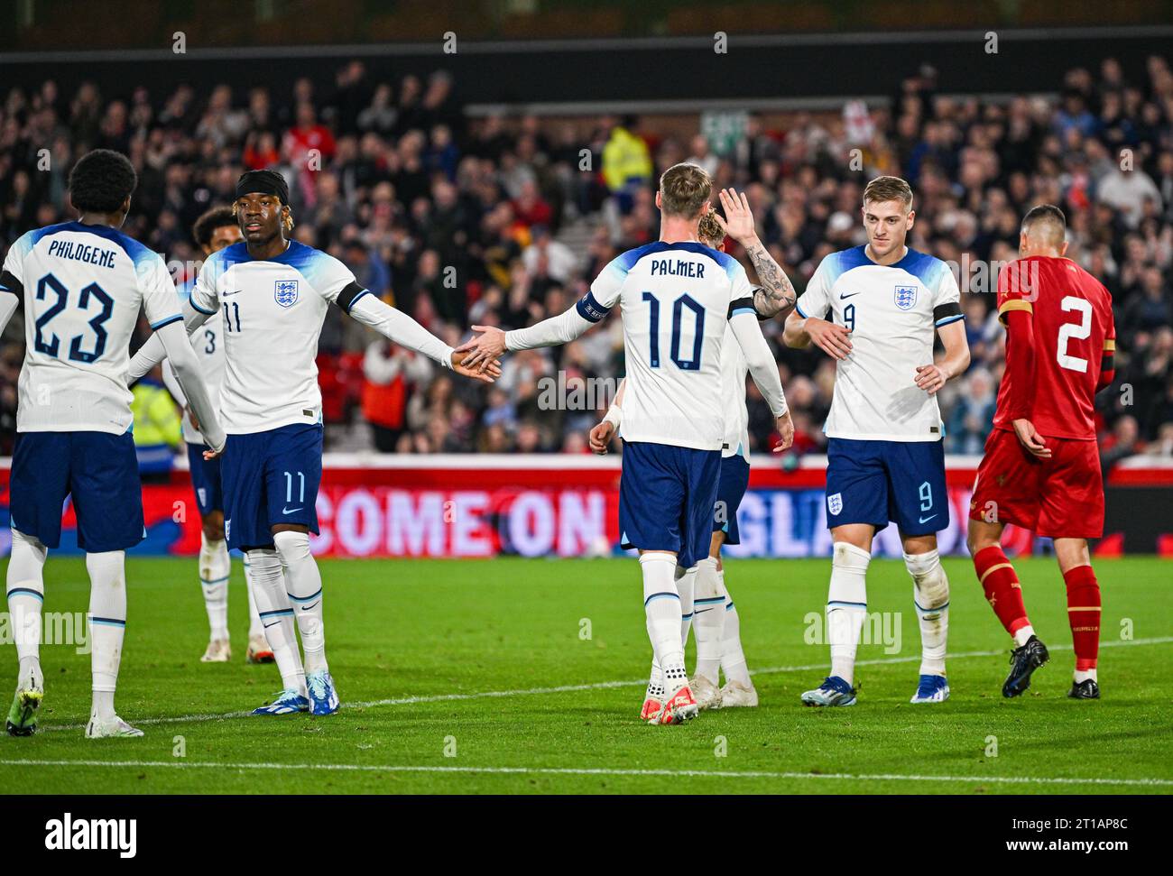 The City Ground, Nottingham, UK. 12th Oct, 2023. Euro 2025 Group F