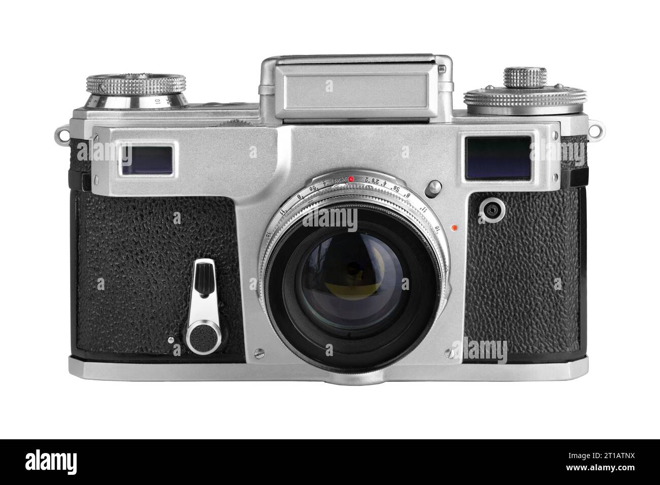 vintage film camera isolated on white background Stock Photo - Alamy