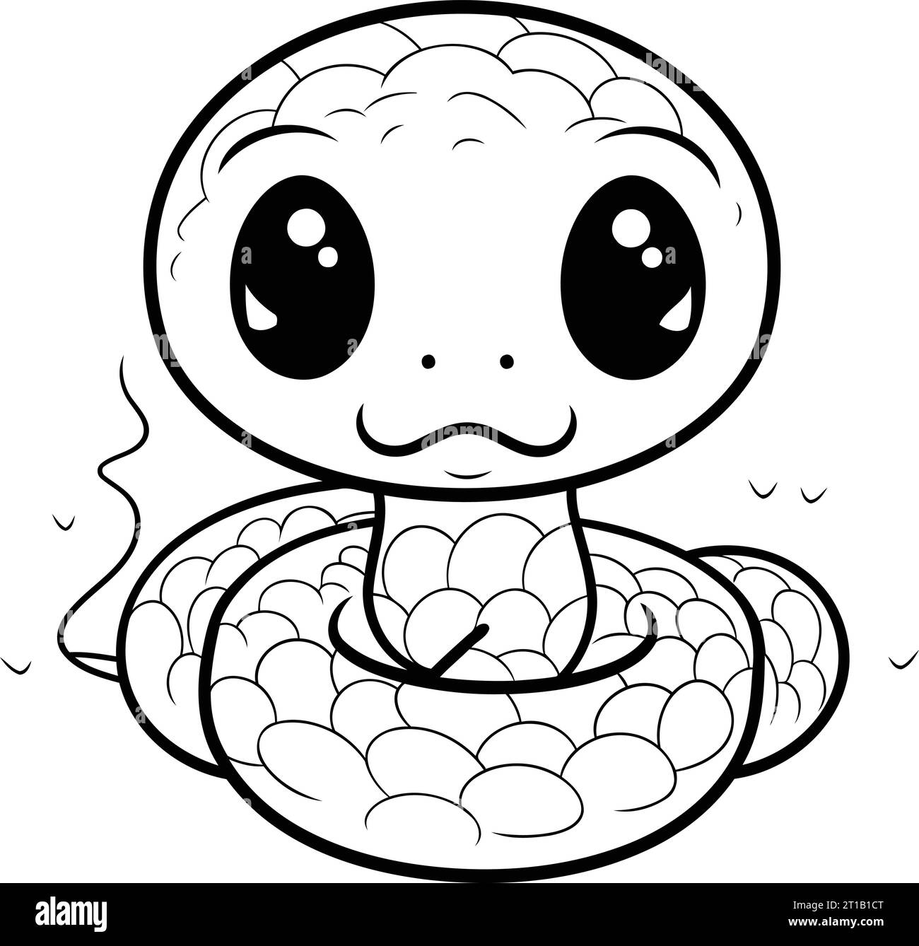 Snake coloring book for adults Royalty Free Vector Image