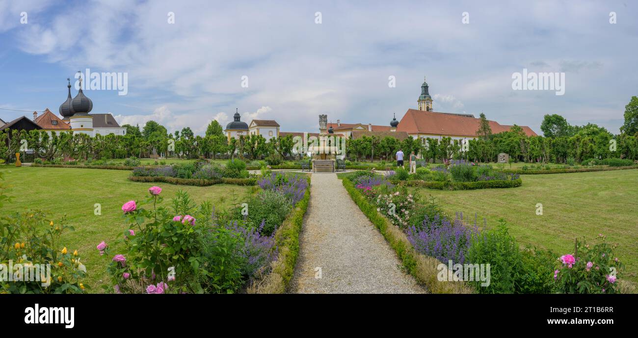 Herrengarten near the monastery, Reichersberg, Upper Austria, Austria Stock Photo