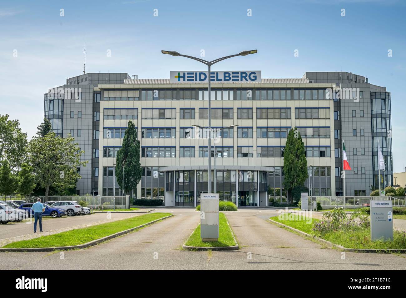 Heidelberger Druckmaschinen AG, Main Plant, Administration, Wiesloch, Walldorf, Baden-Wuerttemberg, Germany Stock Photo