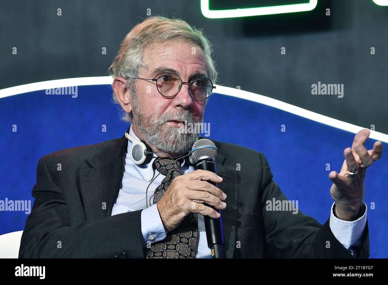 Rio de Janeiro, September 25th, 2023.Paul Robin Krugman, economist and winner of the 2008 Nobel Prize, during FIDES 2023, held at the Windsor Hotel. Stock Photo