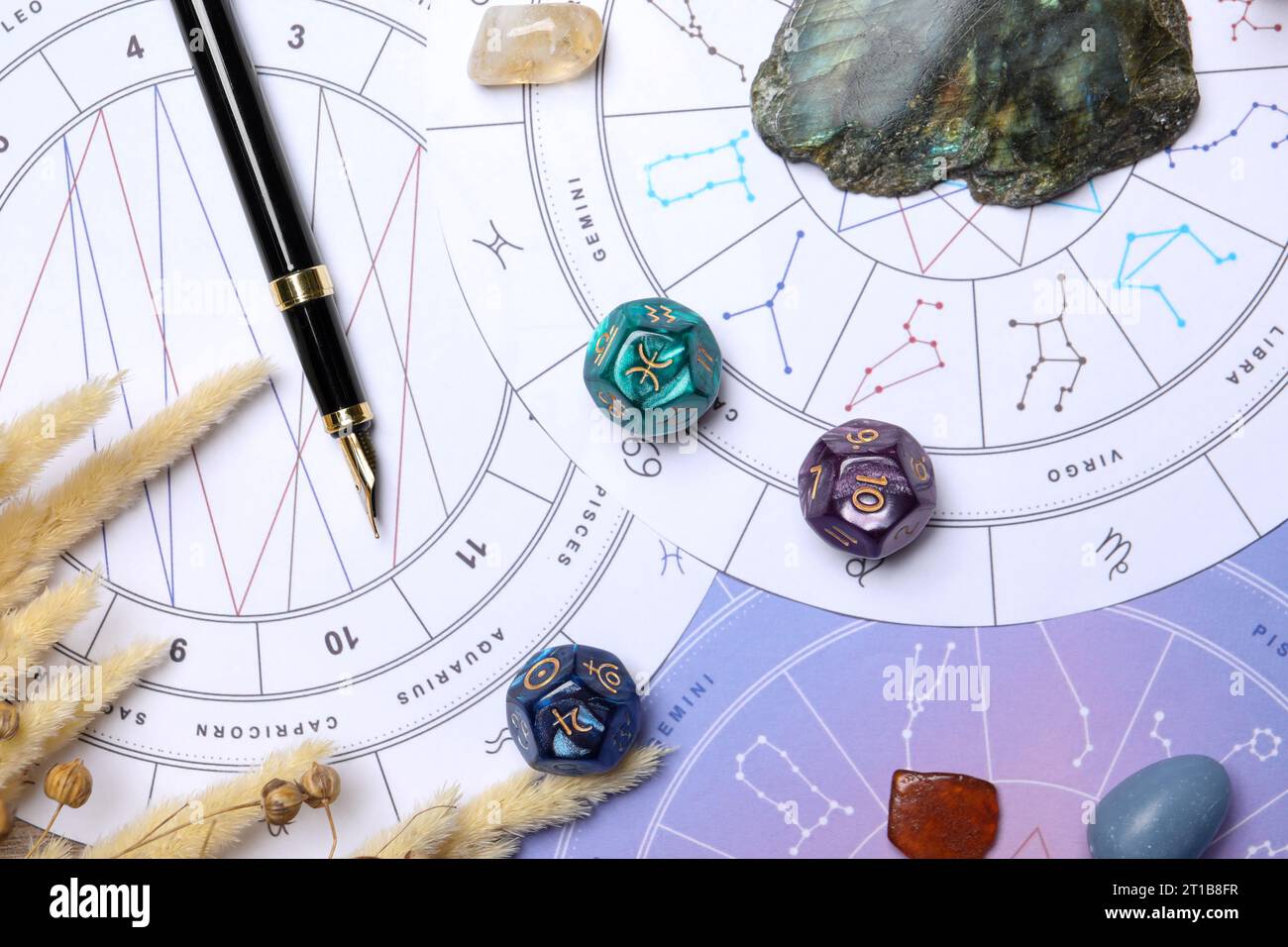 Astrology Symbols - Charms & Dice - Signs, Planets, Houses