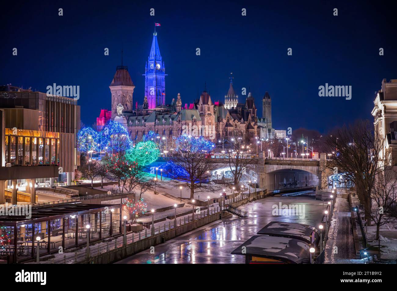 Winter Lights Across Canada, Parliament Hill, Rideau Canal, Ottawa