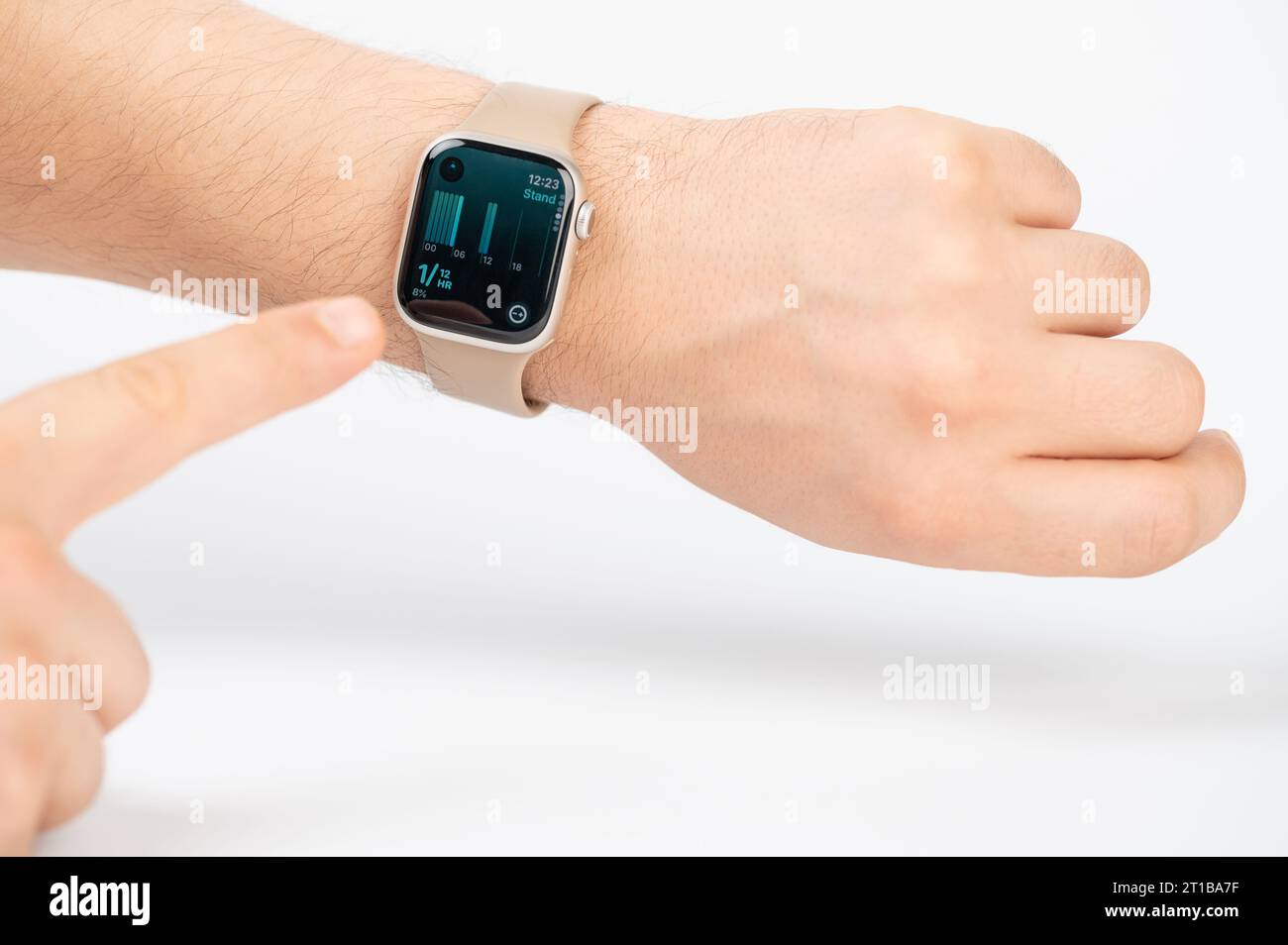 Apple watch on girl wrist 2025