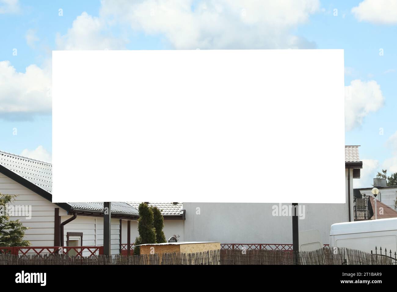 Empty signboard in city. Mock-up for design Stock Photo - Alamy
