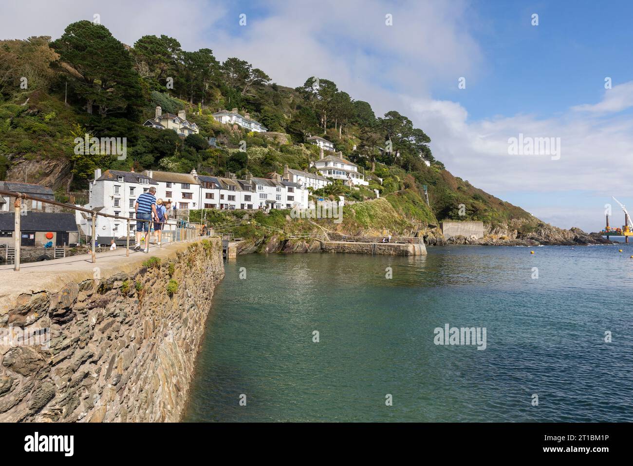 Sept 2023, Polperro fishing village and community on the Cornish coast ...