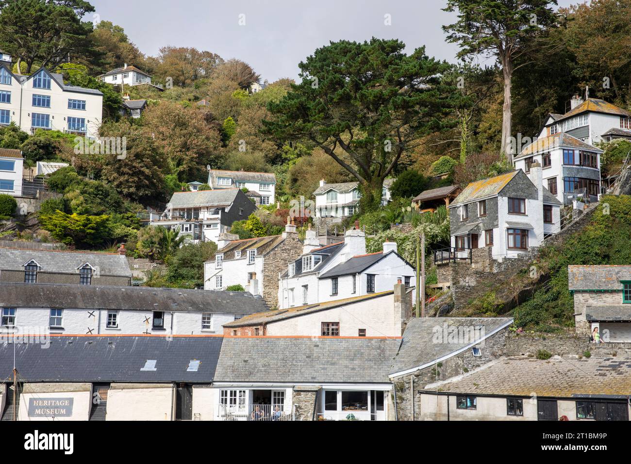 Sept 2023, Polperro fishing village and community on the Cornish coast ...