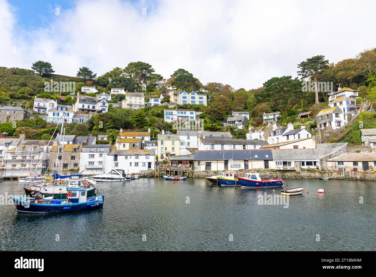 Sept 2023, Polperro fishing village and community on the Cornish coast ...