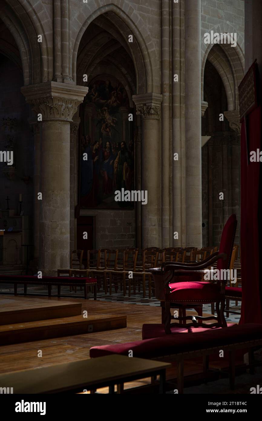 Interior medieval 12th century hi-res stock photography and images - Alamy
