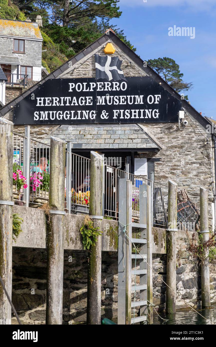 Polperro heritage museum of smuggling and fishing,Polperro village,Cornwall,England taken September 2023 Stock Photo