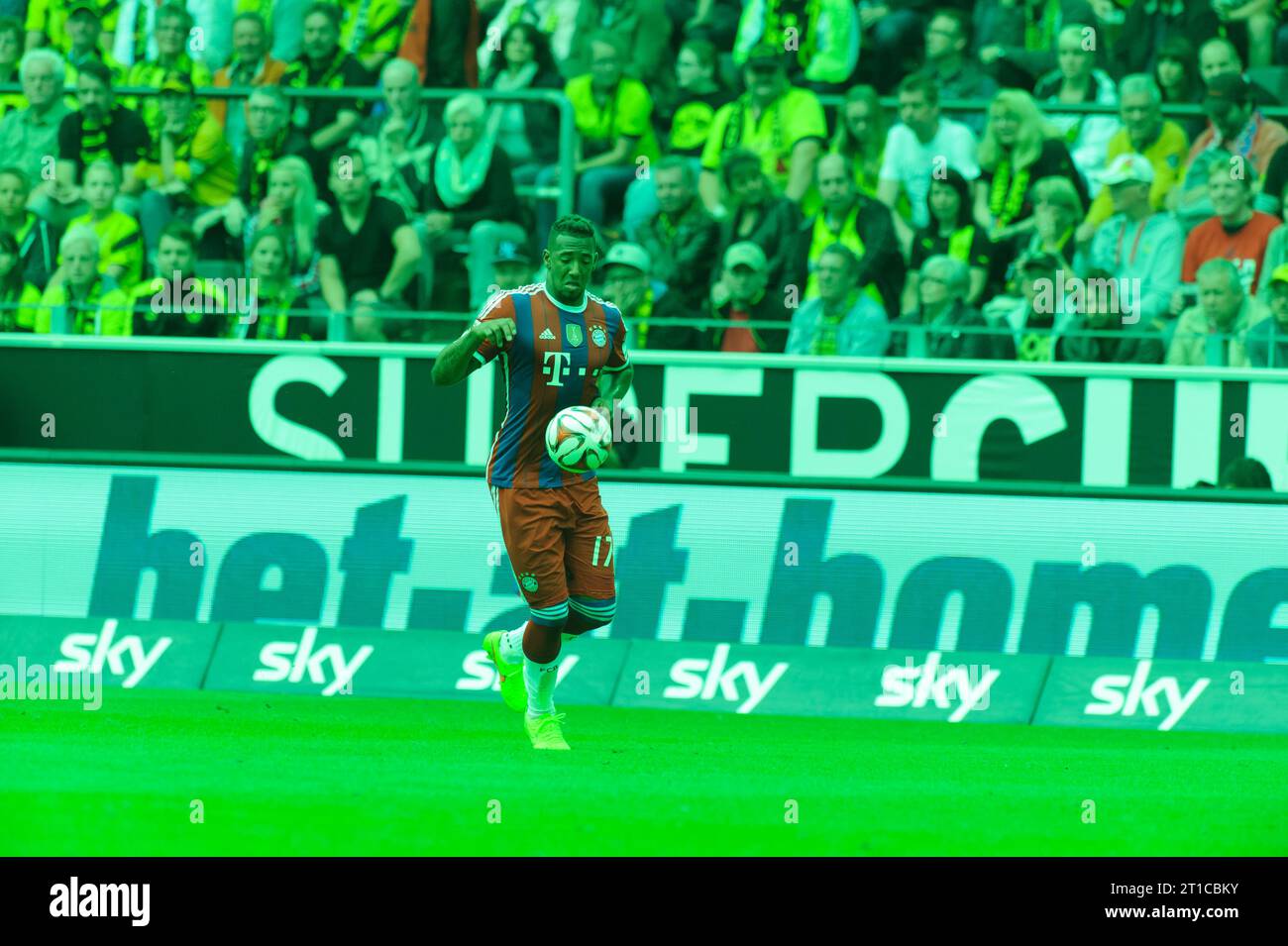 Jerome Boateng (17 - FC Bayern Muenchen) Fussball DFL Supercup in Dortmund, Deutschland am 13.08.2014 Stock Photo