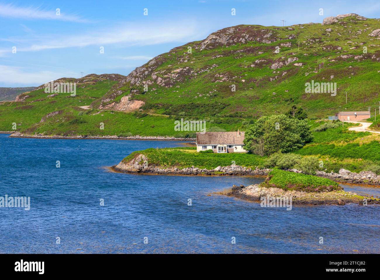 Loch Inchard is a sea loch located in Durness, Sutherland, Scotland. Stock Photo
