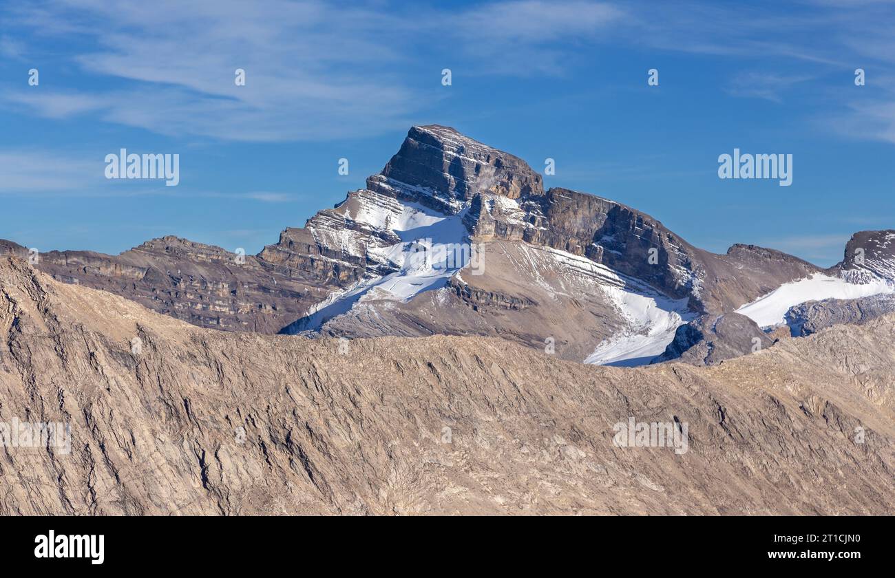 Mount St Bride Sawback Range Rocky Mountain Peak. Hard Rock Climbing