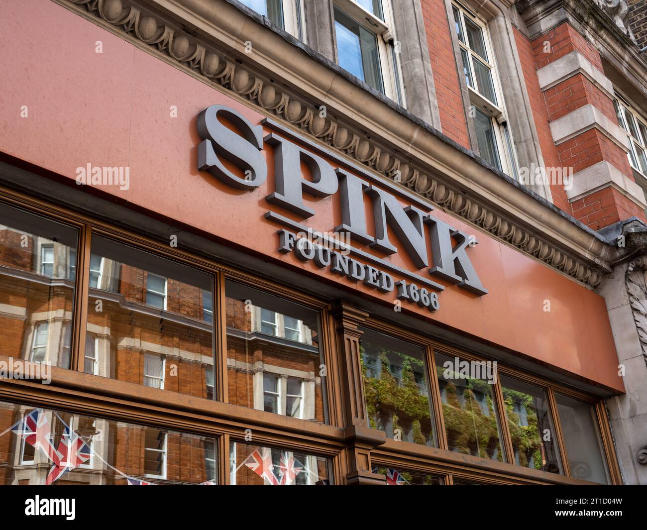 Signage for the Spink auction house, Southampton Row, Bloomsbury