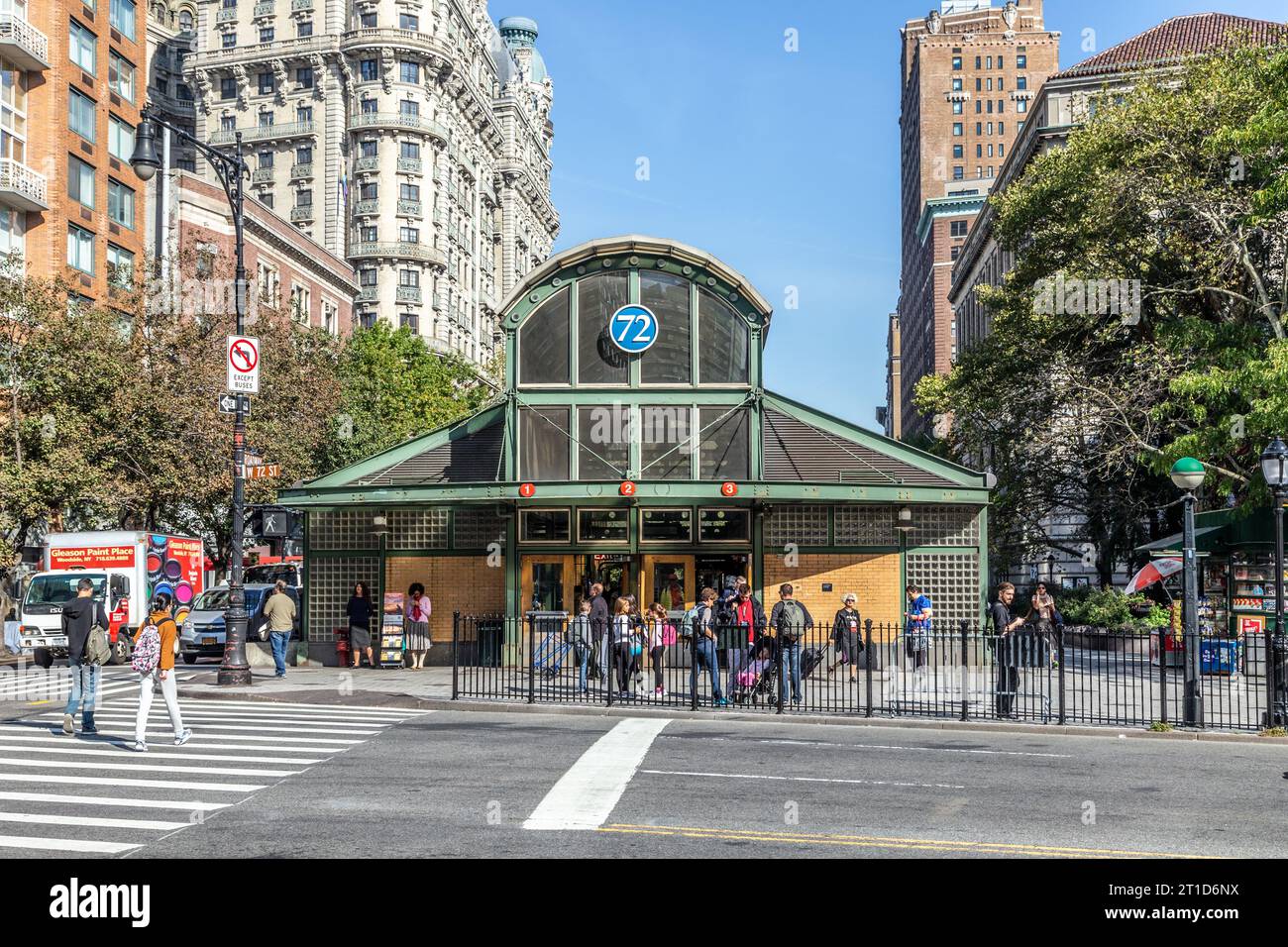 New York, USA October 21, 2015 The 72nd Street station is an express
